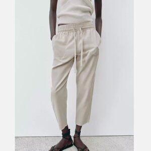 NWOT - zara pants -- drawstring jogger